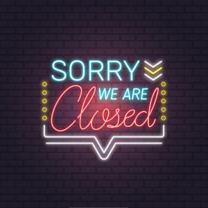 WE ARE CLOSED TODAY (MAY 31ST)